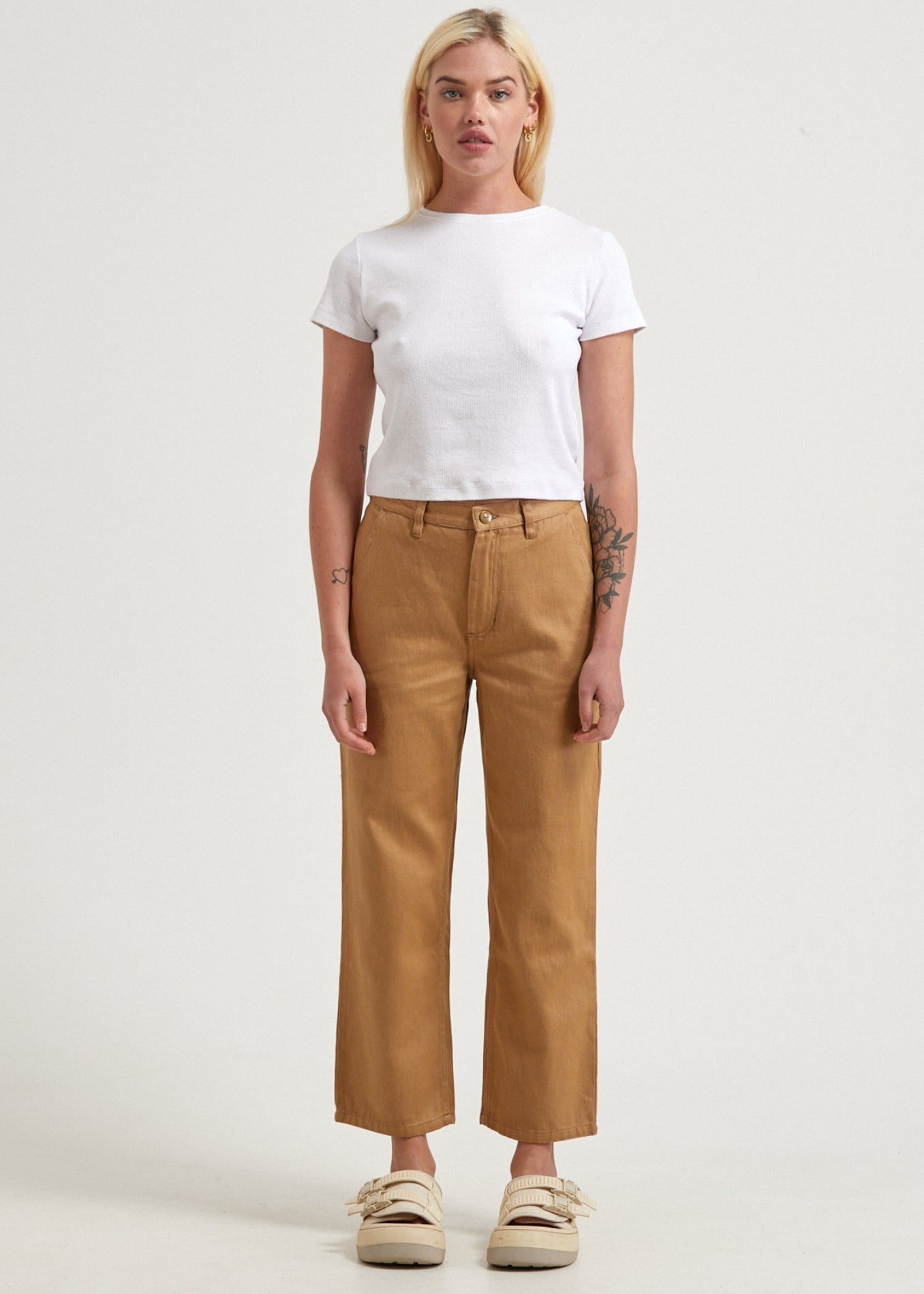 Afends Shelby Hemp Twill Wide Leg Pant