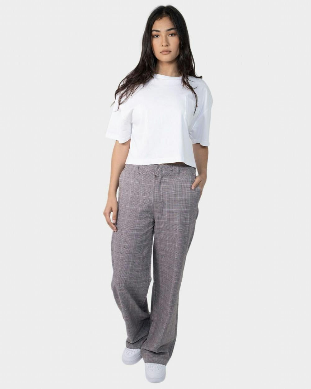 Dickies Pearland Plaid Wide Leg Pant