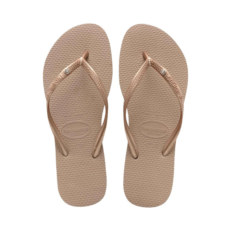 Havaianas Slim Crystal Rose Gold