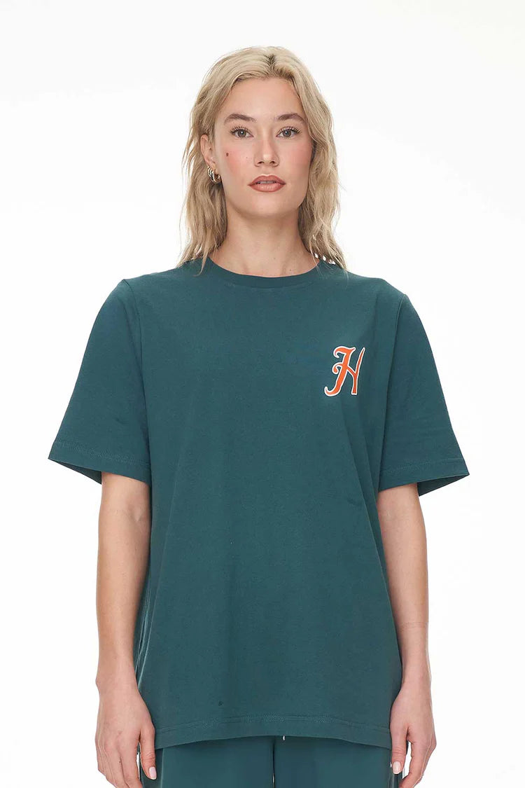 Huffer Relax Tee Diamond/Field Green