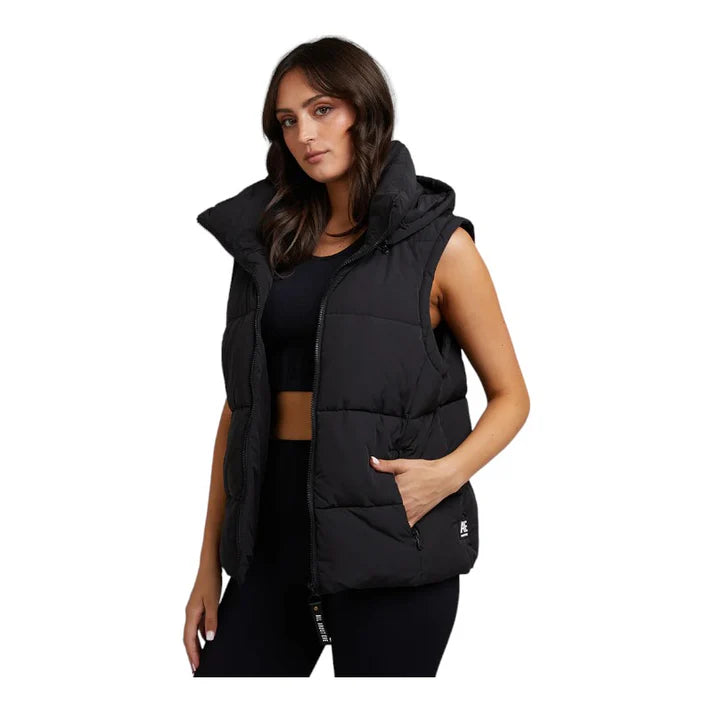 All About Eve Remi Luxe Puffer Vest Black