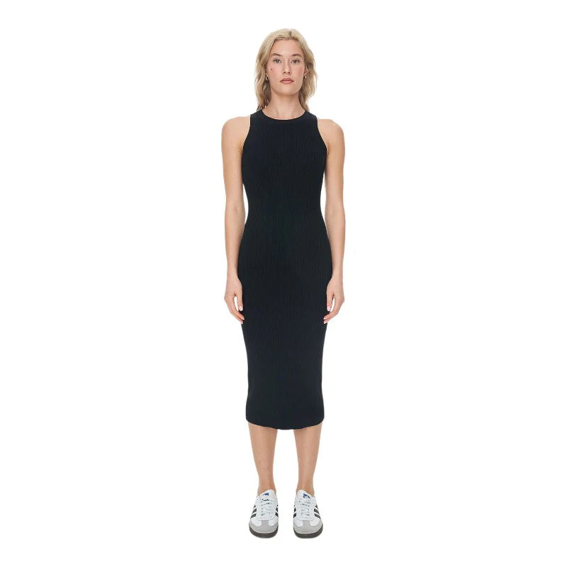 Huffer Rogue Rib Dress Black