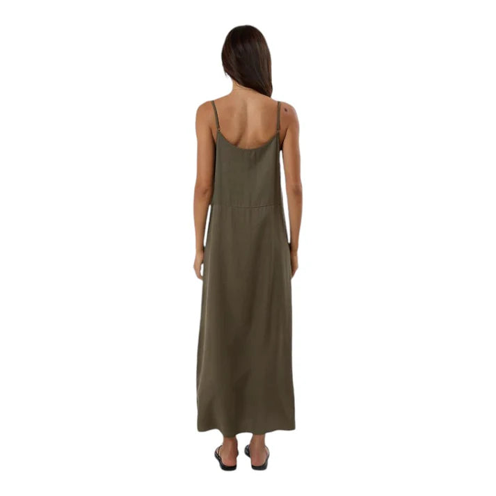 Thrills Breezy Slip Dress - Tarmac