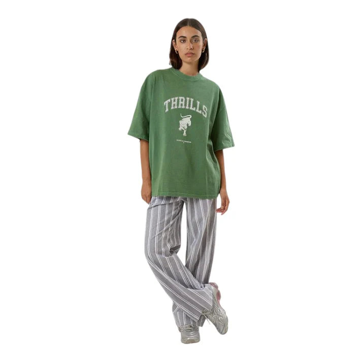 Thrills Hard Knocks Oversized Tee - Elm Green Fade