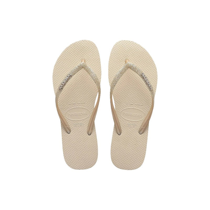 Havaianas Kids Slim Glitter Beige