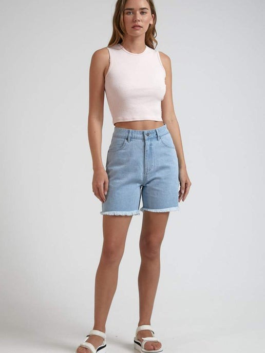 Afends Shelby Hemp Denim Cut Off Shorts